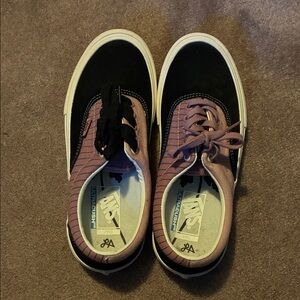 Vans Dual-Tone Black and Pink Sneakers